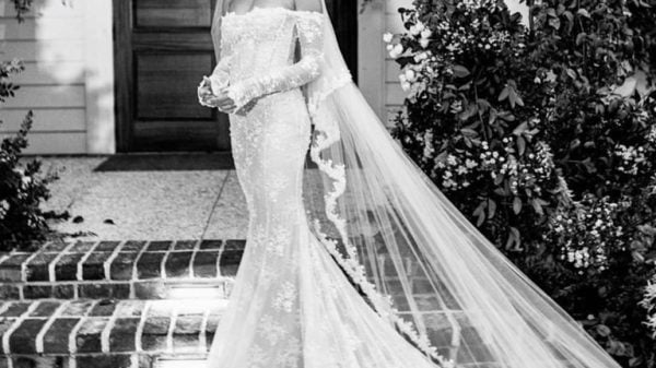 hailey biebers wedding dress proves that virgil abloh is a true creative genius 768x9474699863599493523433