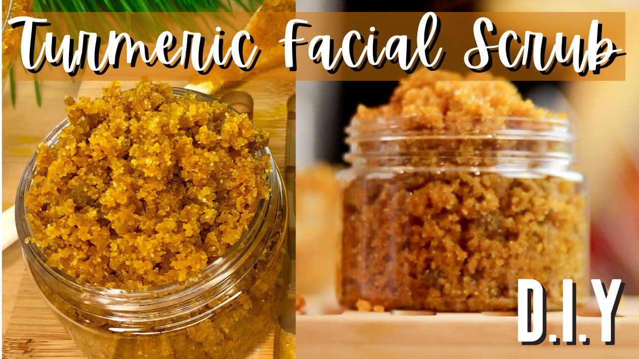 homemade turmeric face scrub lig