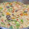 Joyful Cook comes up with an excellent recipe on how to make Fried rice with Beef and Vegetables