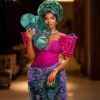 Isabella’s Bold Fuchsia and Green Look Is the Talk of Owambe Fashion